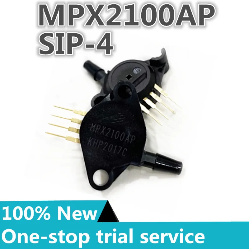 

2-50pcs %New original MPX2100AP 4-SIP 14.5PSI (100kPa) 58.02PSI (400kPa) Wheatstone bridge sensor, transmitter Pressure sensor