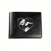 Frankenstein and Bride Romantic Kiss Heart Shaped Design Business Mens Casual Elegant Simple Practical Quality Wallet Stylish Pr