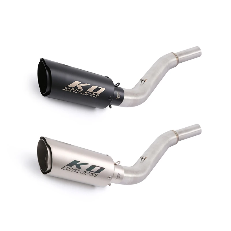 

Для Bajaj NS 200 RS200 Pulsar 200 2015-2024 Pulsar 160 NS160 2018-2024 мотоциклетная средняя выхлопная труба, скольжение 51 мм, глушитель Escape