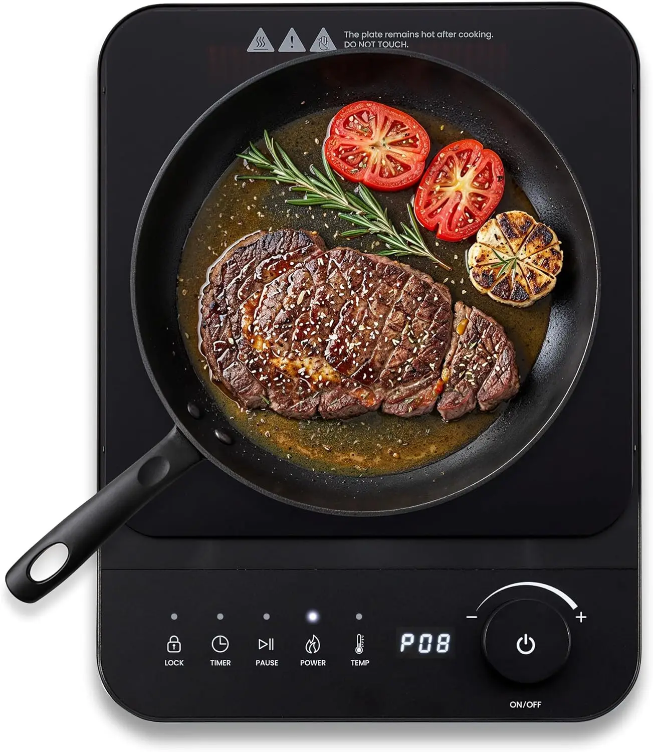 

EIND57B SlimStore™ Induction Cooktop, Touch Controls, Ultra Thin 2' Profile, 10 Power Levels, Temps 140°F to 465°F, Fast Heat