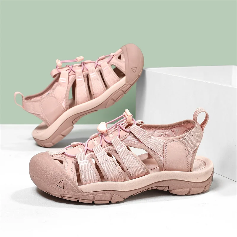 

High Quality Pink Women's Sandals Summer 2025 New Platform Sandals Men Beach Shoes Outdoor Sports Walking Luxury Sandals For Man