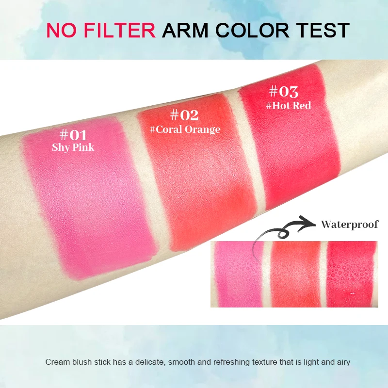 Bálsamo de colorete mate Natural para cara, resaltador de Color expandible, corrector de colorete en barra, 1 ud.