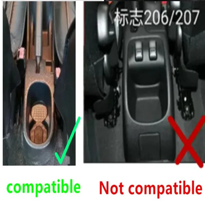 For Peugeot 207 Armrest Box for Peugeot 207 CC Car Armrest Box Double-Layer Storage Box Cup Holder Retrofit Car Accessories