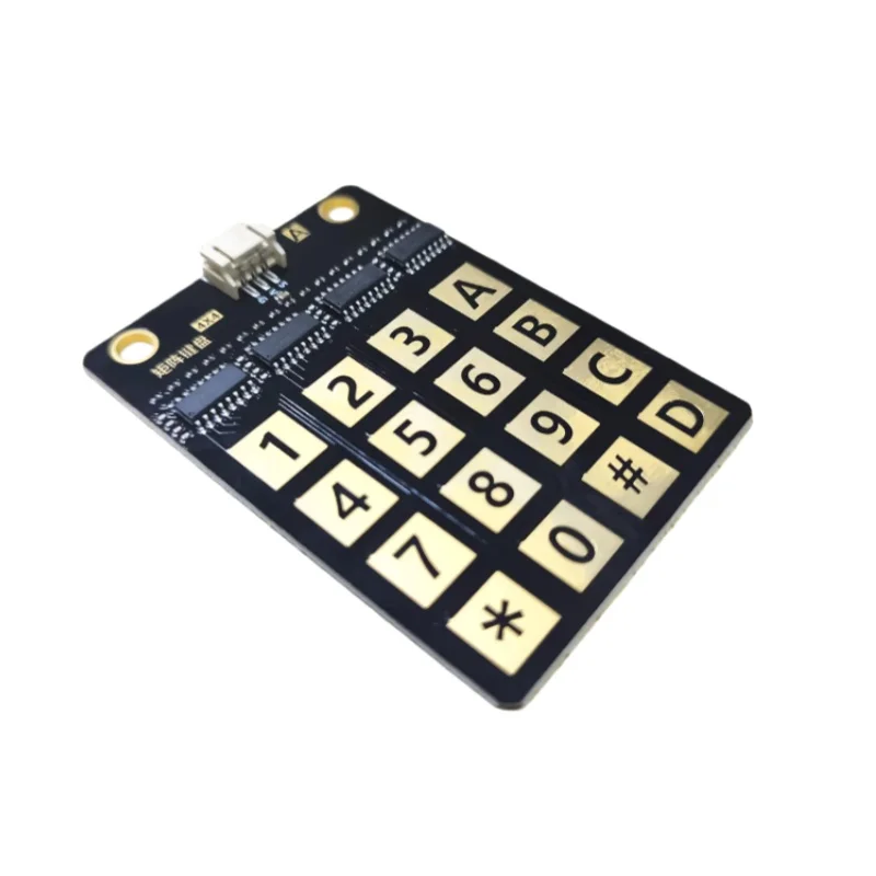 4x4 Matrix Keypad With 16 Capacitive Touch Keys I2C Communication And Touch Detection 74.1x54.1mm