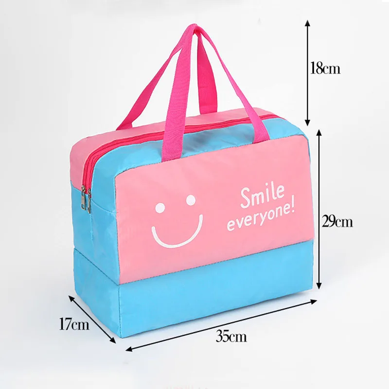 Waterproof beach swimming bag for women large capacity dry and wet separation travel bathing handheld storage toiletries bags