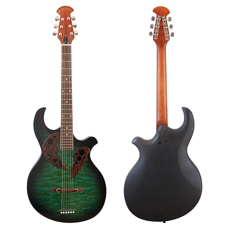 Stock Flame Maple Top 6 String Acoustic Guitar 38 inch Round Back Folk Guitar High Glossy Guitarra With Flaw