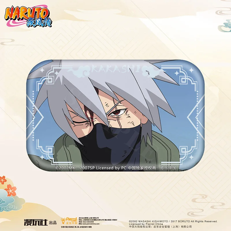 Naruto Sasuke Obito Madara Kakashi Sakura Itachi Front Face China Official Authorization Cosplay Square Badge