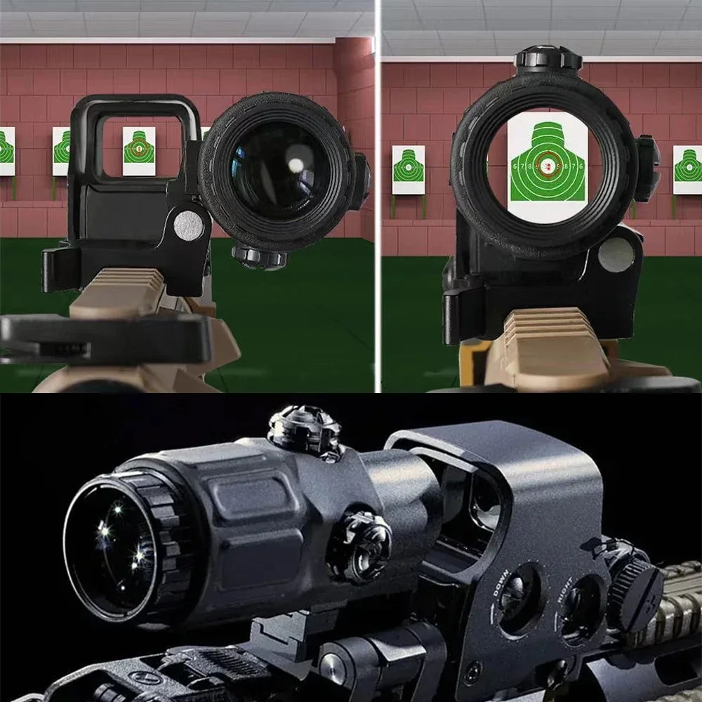 Holographic sight metal holographic 558G33 side flip model 20mm quick-release fixed 3x magnification model slingshot