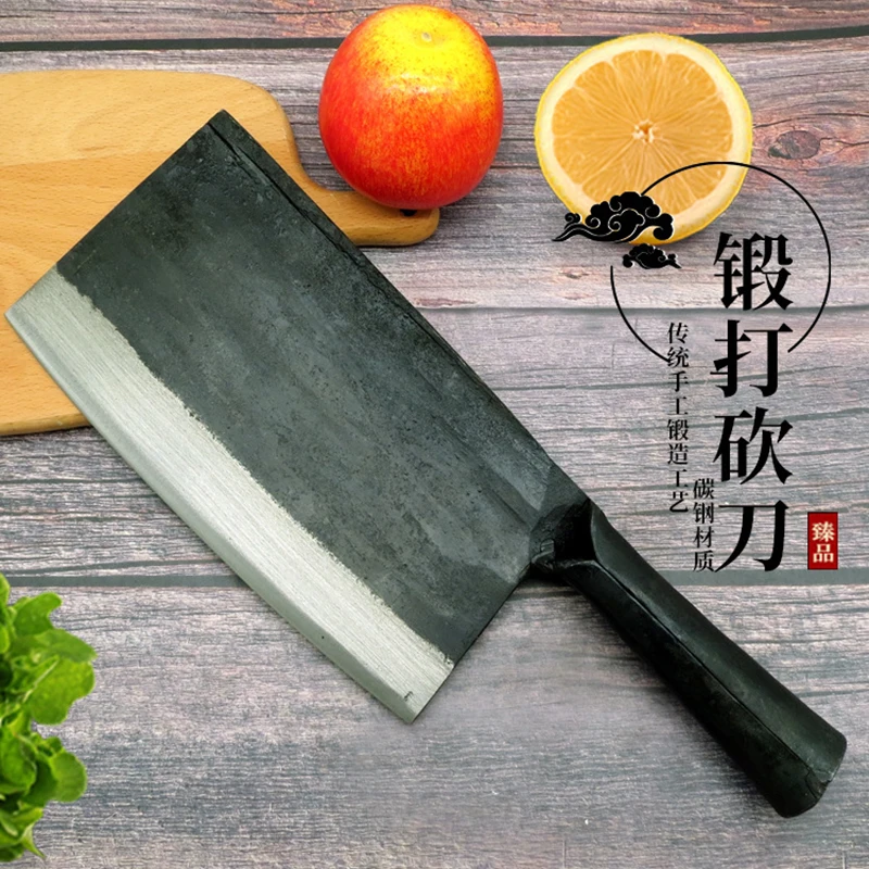 SHUOJI New Arrival kuty nóż kuchenny ręcznie robione noże do siekania kości 1.8CM grubość ostrza 750g waga nóż szefa kuchni Super trwałe