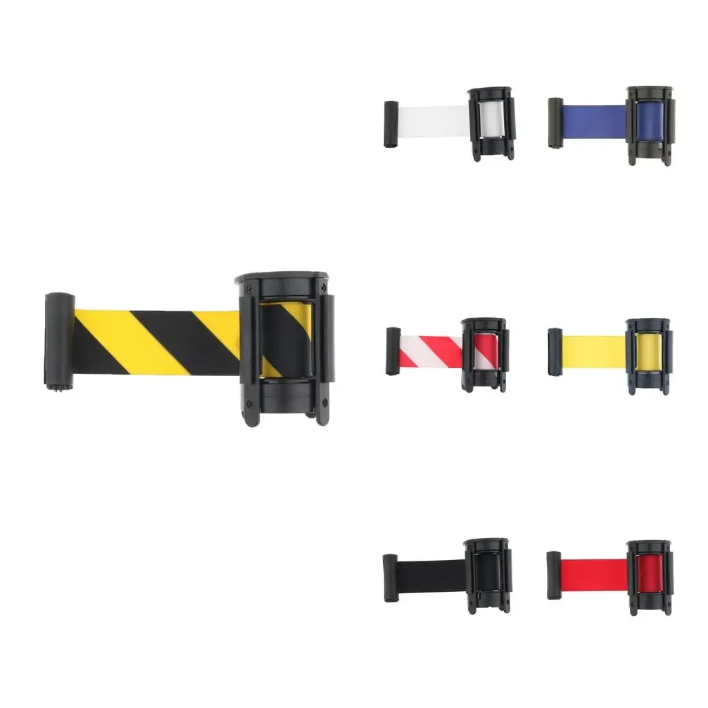 

6 Colors Queue Barrier with Extended Retractable Webbing Straps, 2M/6.6Ft