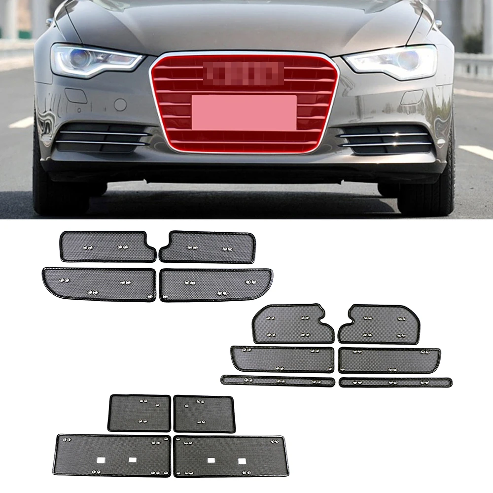 For Audi A6 C7 C8 2012-2020 Front Grills Insect Net Radiator Protective Net Condenser Protection Cover Anti Insect Sand Mesh