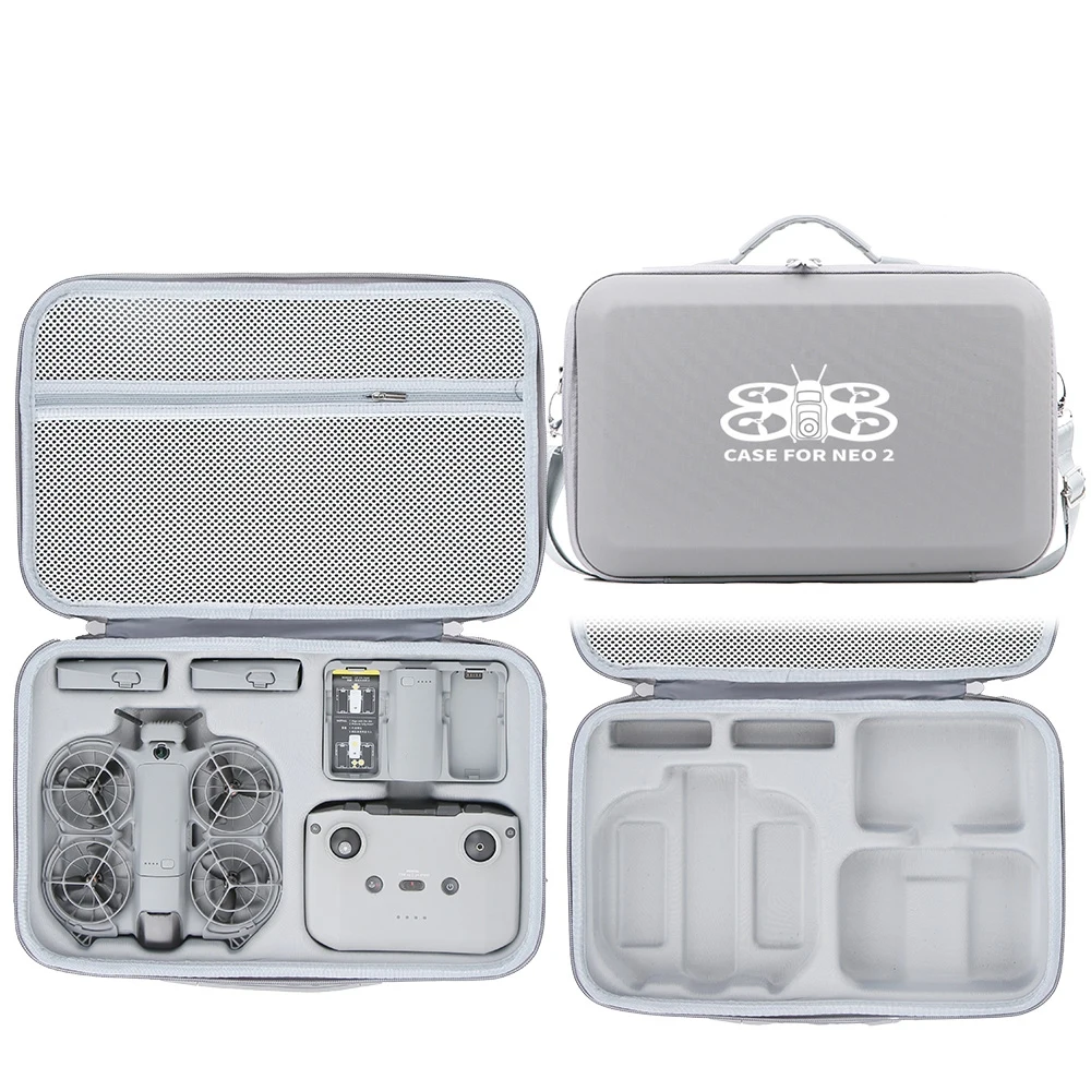

Large Capacity Organizer Bag for DJI Neo 2 Travel Carrying Case for Neo2 Fly More Combo Portable Storage Box with Shoulder Strap