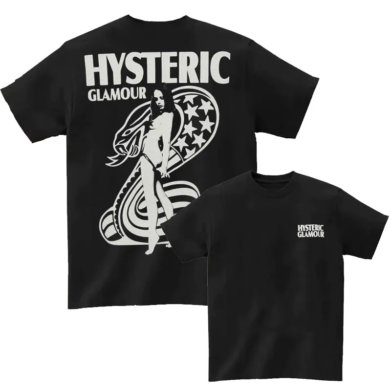 Vintage Hysterical Glamour Bedrucktes T-Shirt für Männer und Frauen Baumwoll-T-Shirt Herren-T-Shirts 2026 Sommer Herrenkleidung Neues T-Shirt Streetwear – Detail 16