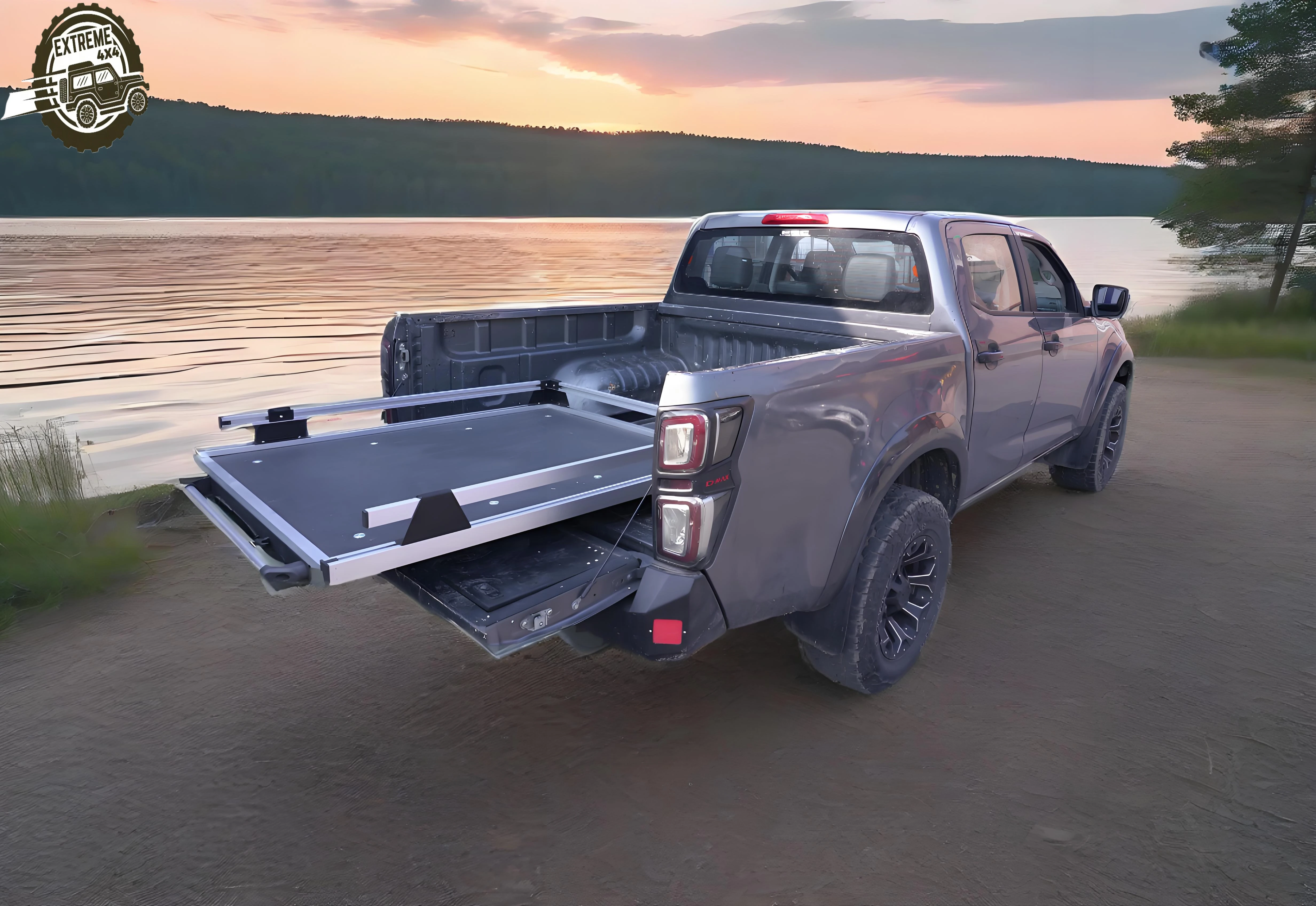 

4x4 Accessories Pickup Truck Bed Slide Tray Pickup Cargo Drawers Slide Tray Truck Bed Slide Tray
