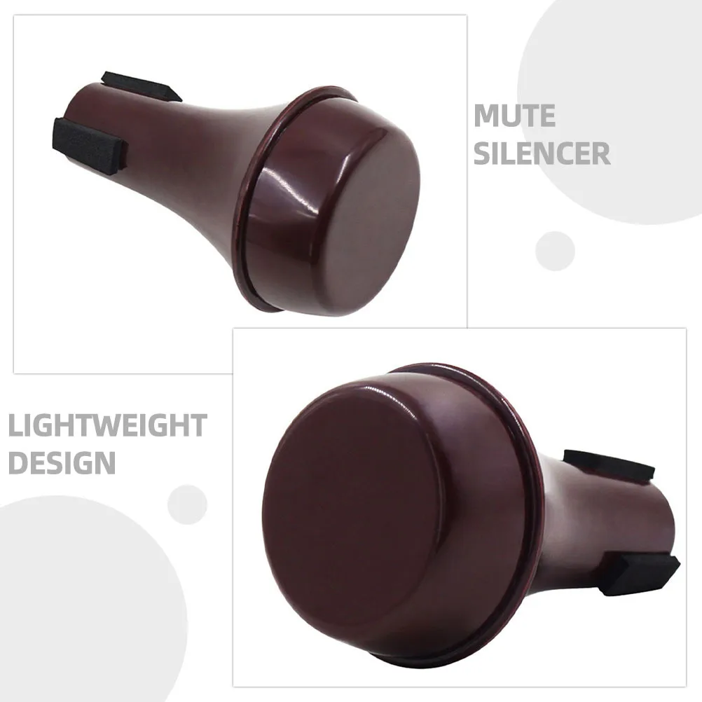 2 szt. Tłumik do trąbki z ABS, lekki, redukujący hałas, do ćwiczeń w domu, akcesorium do trąbki i puzonu