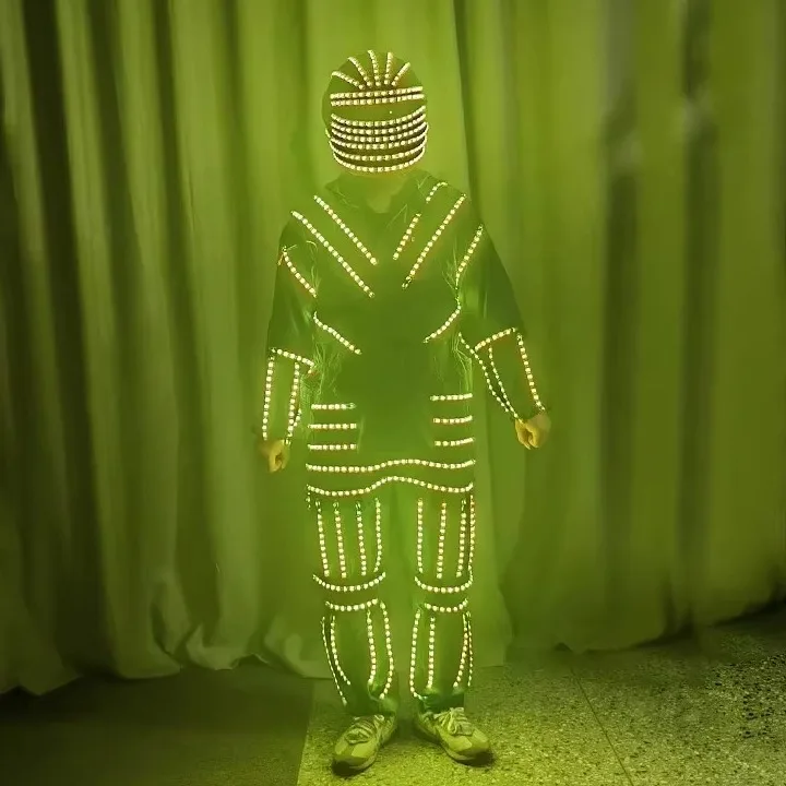 

Светодиодный светящийся костюм для сценических выступлений, реквизит для подачи пива в барах и караоке, модный молодежный наряд