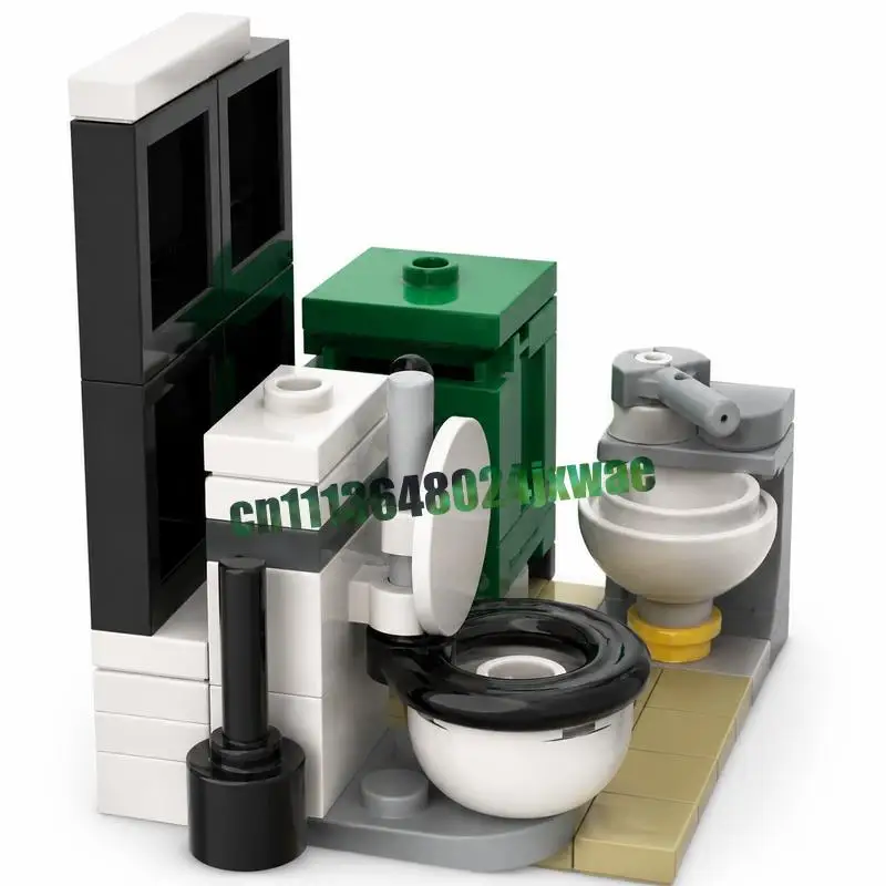 8922PCS MOC Train Station Model Custom Puzzle Architecture DIY Assembly Educational Creative Toy Collection Display Popular Gift