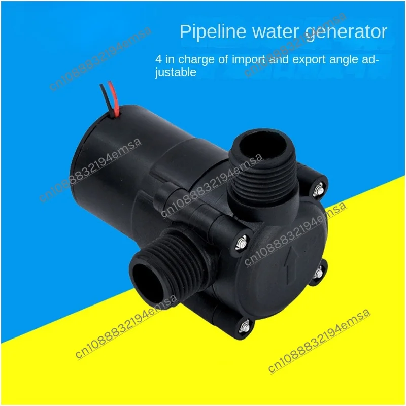 Faucet hydraulic generator, miniature water current generator, pipeline type, wind hand crank