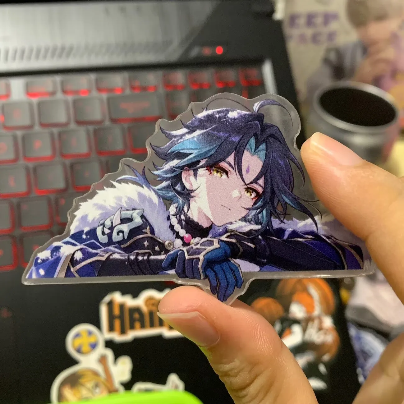 Genshin Impact 'Mandrill Treasure' Acrylic Pappy Sign, PP folder anime peripheral tabletop decoration cartoon  collection