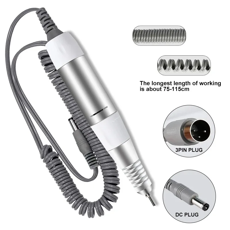 Profesjonalny elektryczny pilnik do paznokci, wiertarka do paznokci, końcówka do pedicure, wymienna końcówka do manicure, akcesorium do narzędzi kosmetycznych.