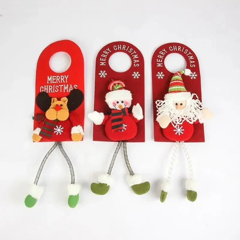 

1pc Christmas Decorations for Home Christmas Door Hanging Pendants Santa Door Hanger for Christmas Home New Year 2024 Decoration