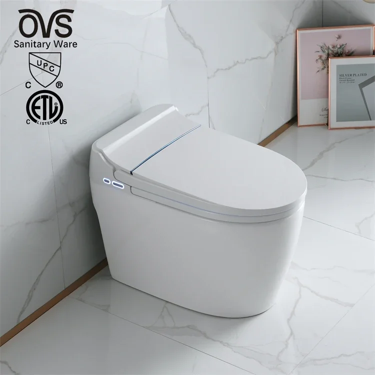 Sanitary Wares Automatic Bidet One Piece Toilet Modern Bathroom Ceramic Wc Intelligent Smart Toilet With Remote Control