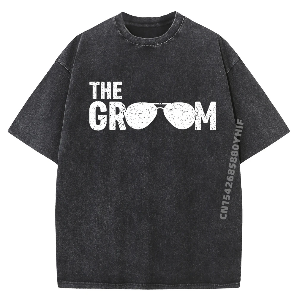 

The Groom Sunglasses Bridal Shower Wedding Bachelor Party Hiphop Streetwear Gifts For Men Harajuku Washed Clothes