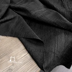 Old bark pattern, jacquard texture, breathable fabric, fashionable, high-quality fashion dress, homemade processed designer fabr