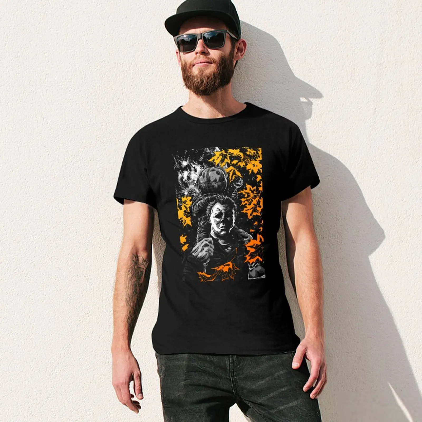 Trick R Treat Halloween michael sam myers 1978 2007 samhain T-Shirt Work Outdoor Short Sleeve Tee - view 3