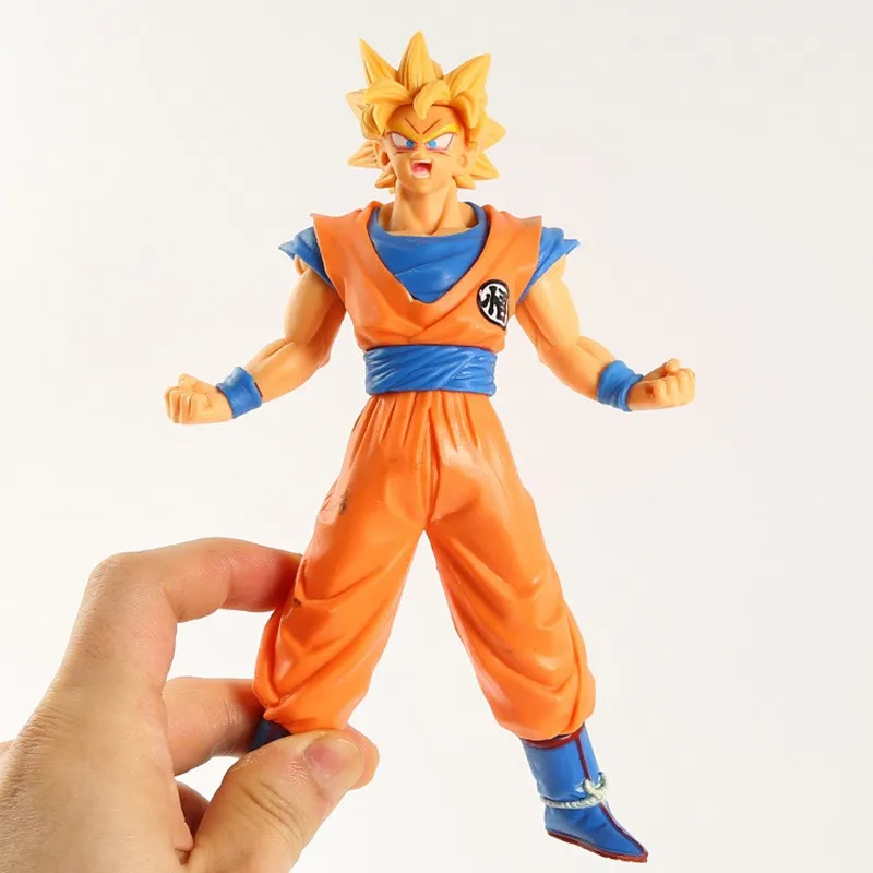 Dragon Ball Super Son Goku Action Figure Figma Saiya Six 7 pollici Seven DBZ Jiren Model Toys 18cm paesaggio ornamenti in PVC