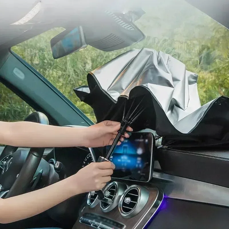 منتج مظلة السيارة مظلة مناسبة للزجاج الأمامي للسيارة مناسبة للنوافذ الجانبية للسيارة الداخلية