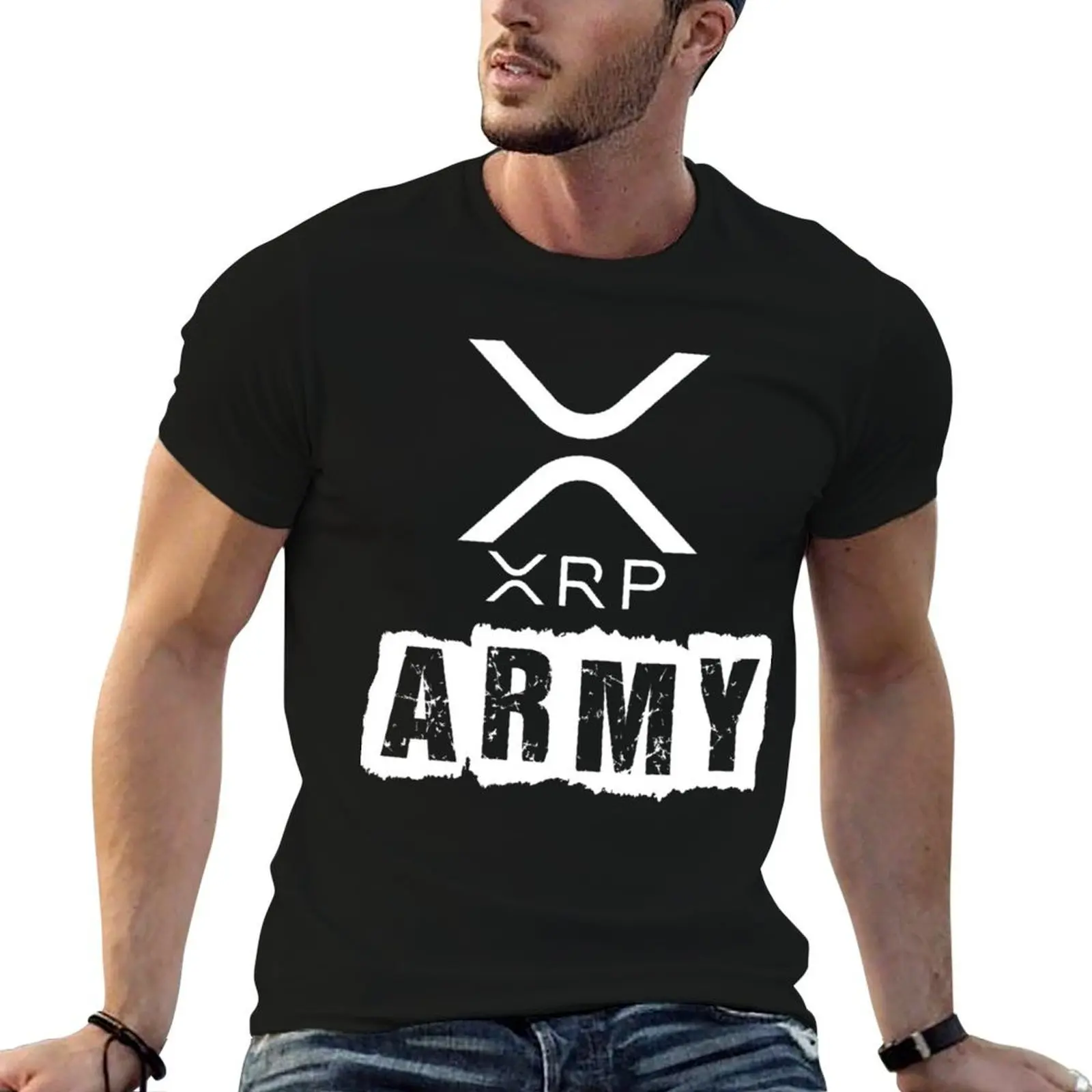 XRP Cryptocurrency Essential T-Shirt Modern Print Casual T-Shirt