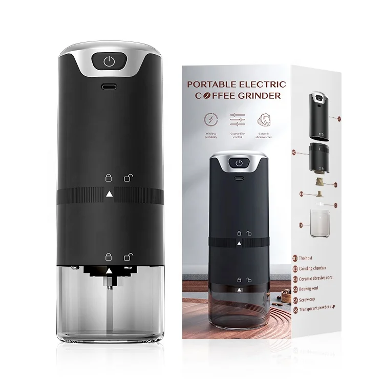 Portable Mini Hot Selling Customized Type C-port Electric Coffee Grinder Rechargeable Coffee Bean Grinder