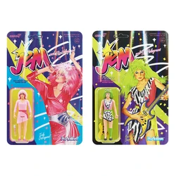 Super7 Jem and The Holograms Truly Outrageous Pizzazz Mischievous Misfit Action Figure ReAction Model Collectible Figurines Toys