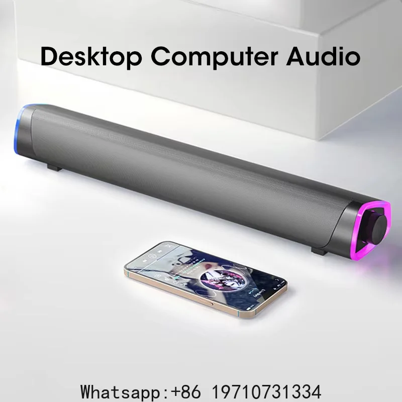 Niye Bluetooth Speaker Bar with Subwoofer Stereo Sound USB Wired for PC Laptop MacBook Desktop Audio