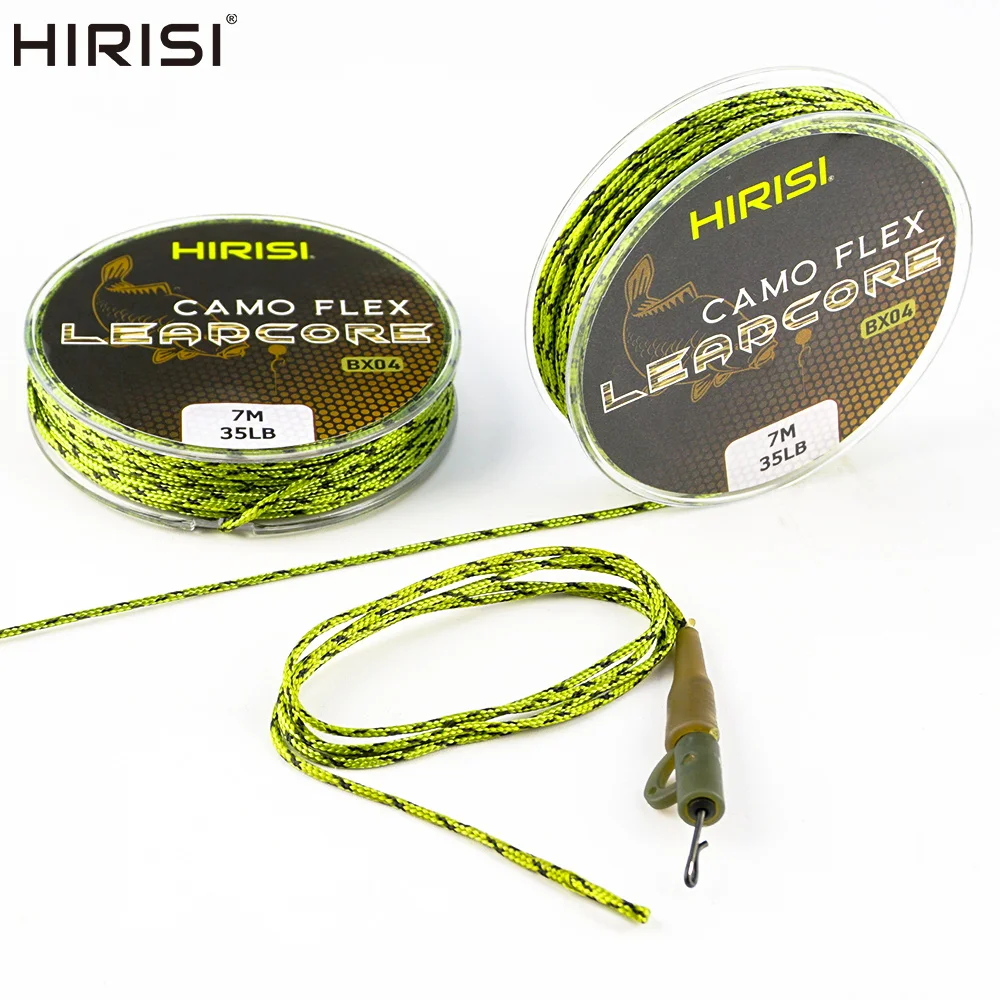 

1pcs 35LB 7M Leadcore Carp Fishing Tackle Line Make Carp Hair Rigs 3 Color Braided Lead Line