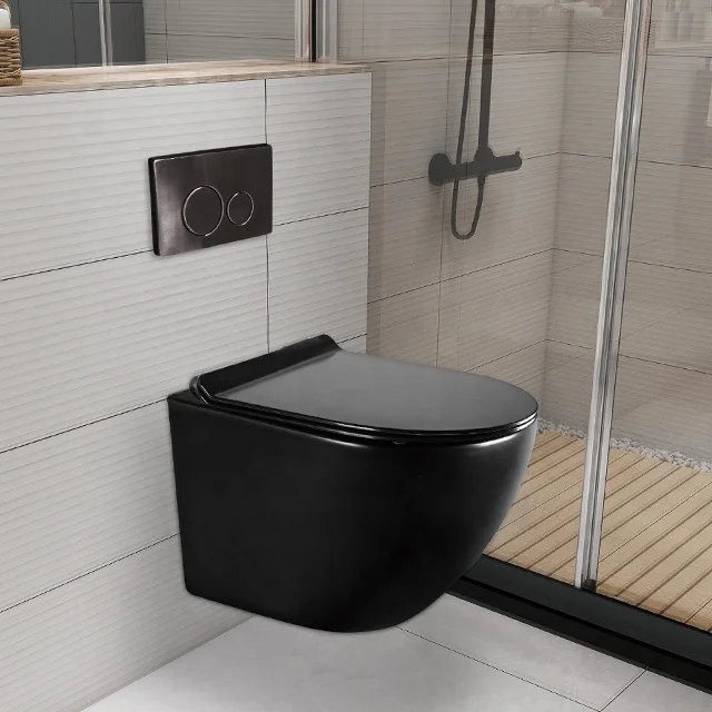 F-8203H Bathroom Ceramic Wall Mounted Hanging Water Closet with Concealed Cistern