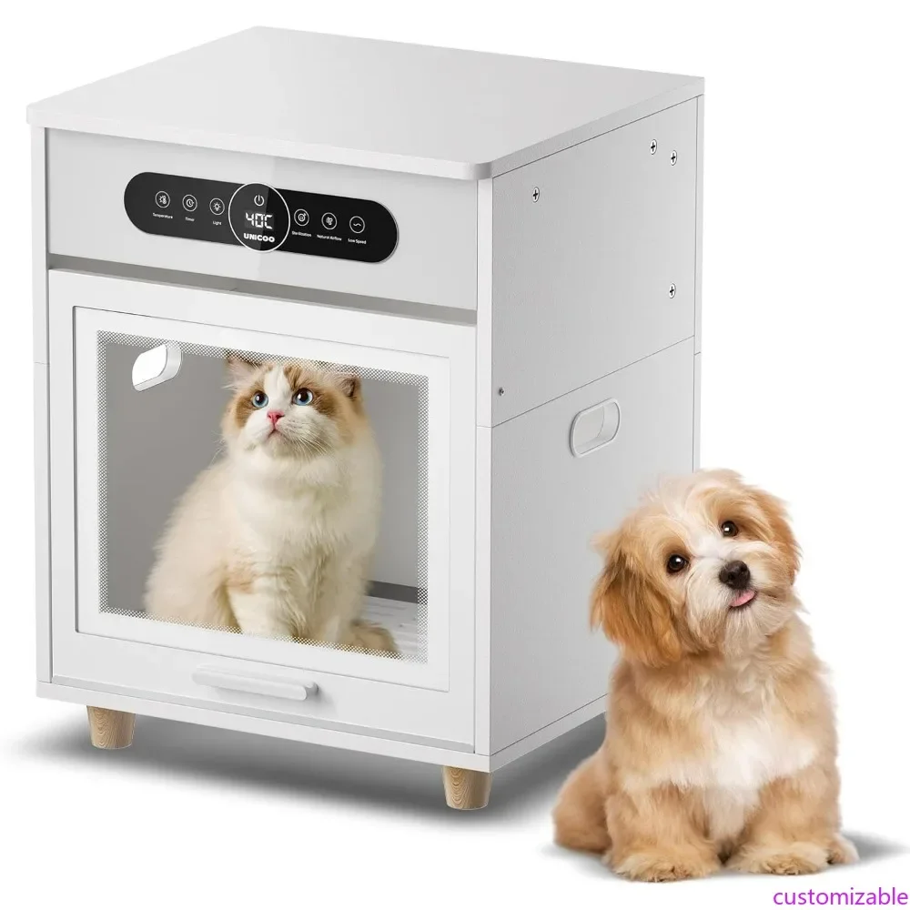 

Автоматическая сушилка-грумер для животных с многофункциональным озоновым освежителем, домиком для питомца и функциями хранения, ультратихая, 360° °