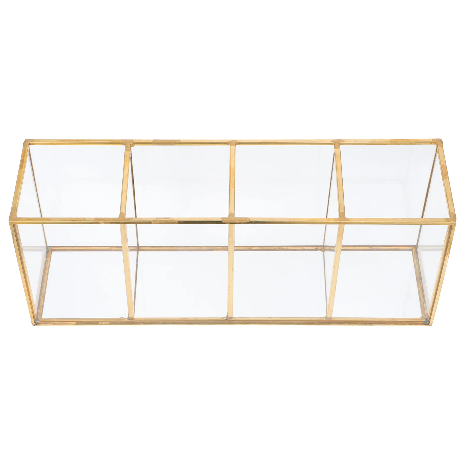 

Makeup Storage Organizer Practical Glass Storage Box Efficient Useful Simple Open Close Container