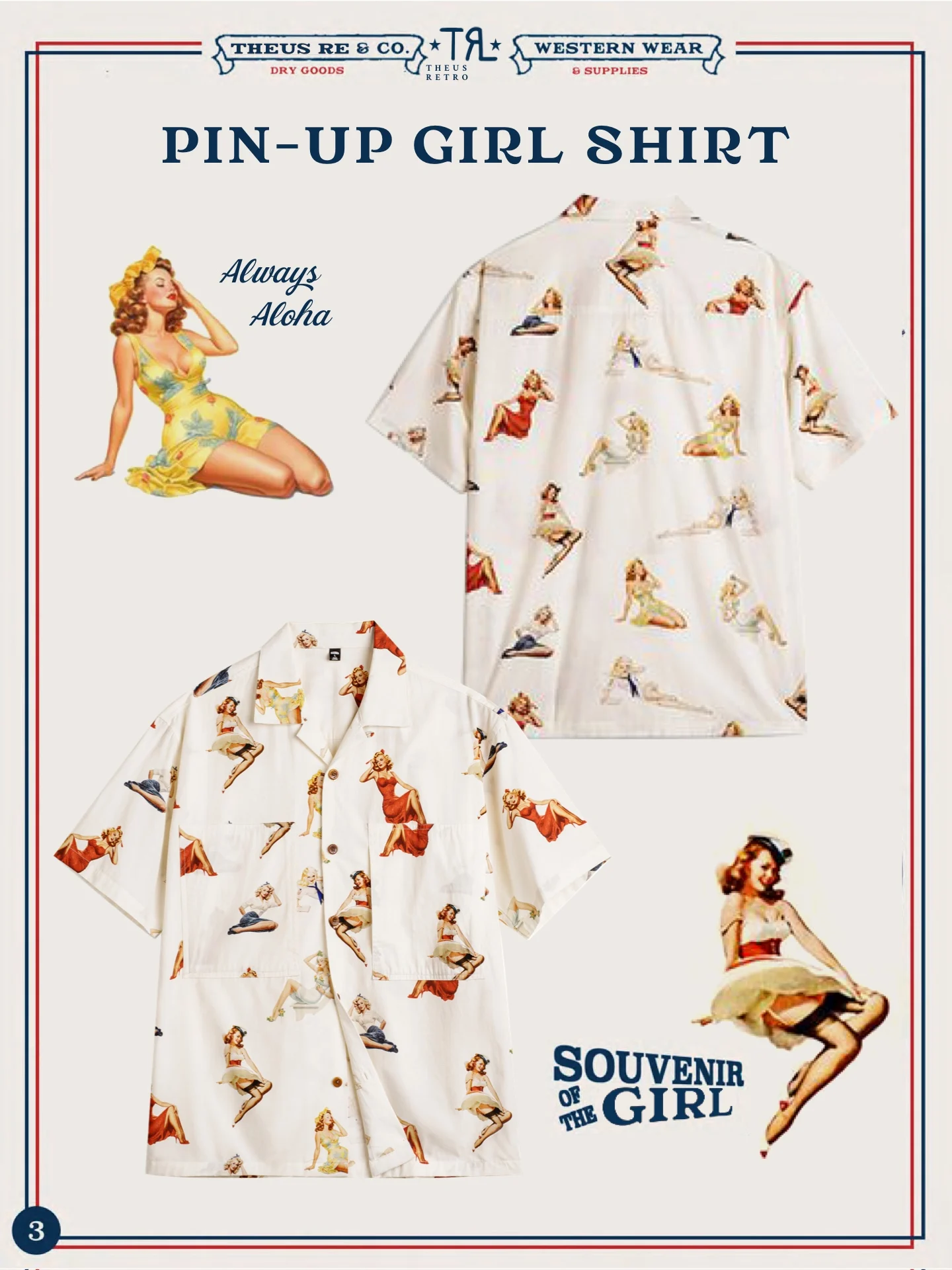 

American Retro Pinup Girl Print Beach irt ort Sve Cuban Collar Loose Fit Summer Cool Sensation Men's irt