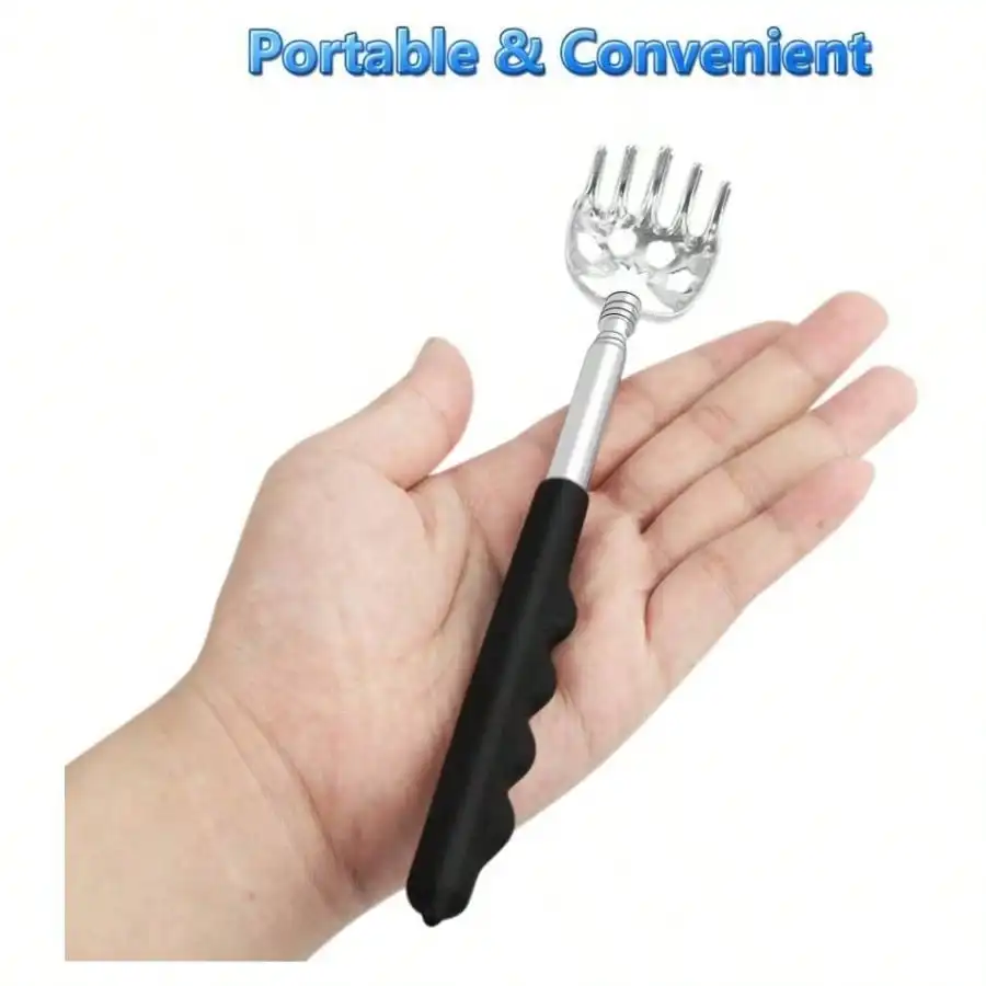 6 عبوات من أدوات الخدش الخلفية القابلة للسحب - أداة خدش خلفية محمولة قابلة للسحب بمقبض مطاطي