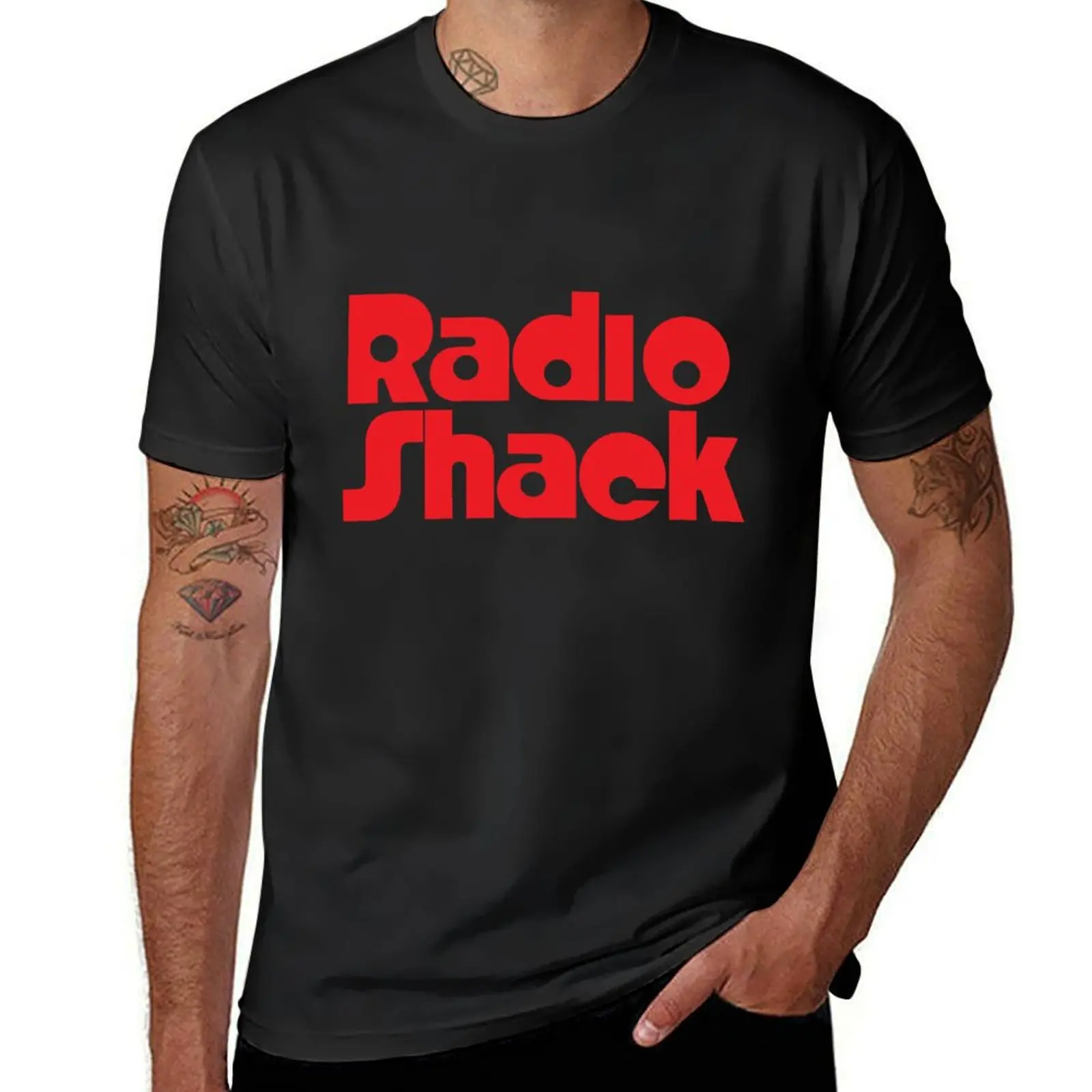 RadioShack Retro Logo T-Shirt plus sizes funnys oversized mens graphic t-shirts