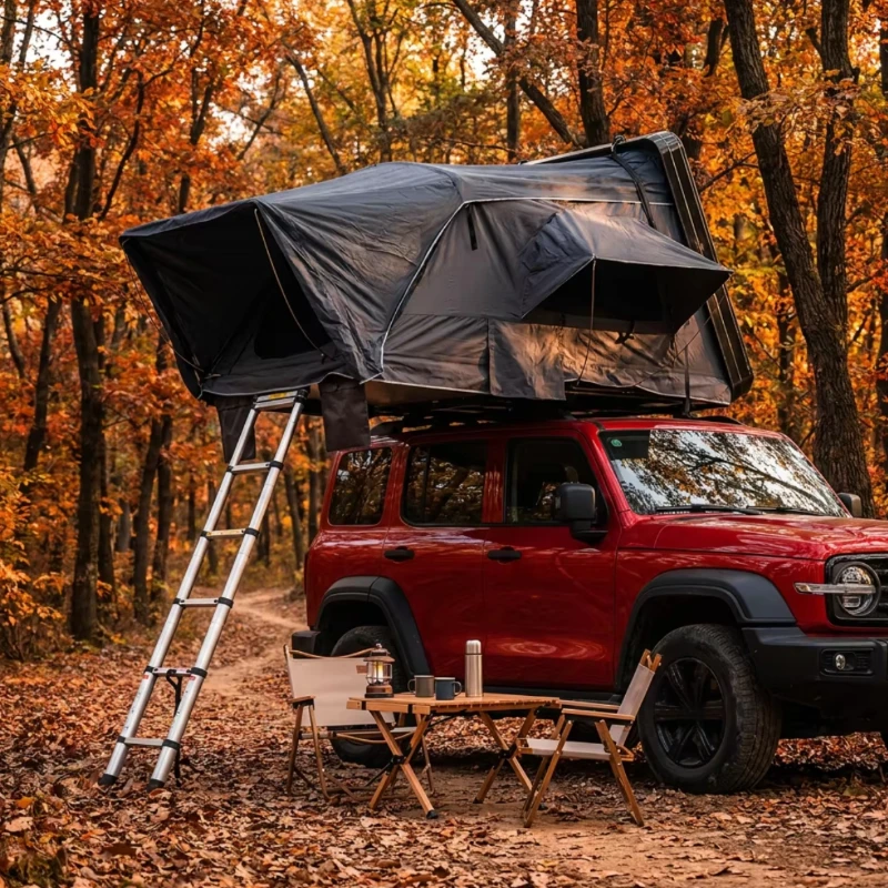 高品質で耐久性に優れた、伸縮式はしご付きの防水カーゴルーフテ - Roof Top Tent Ladder Telescopic のレビューと価格