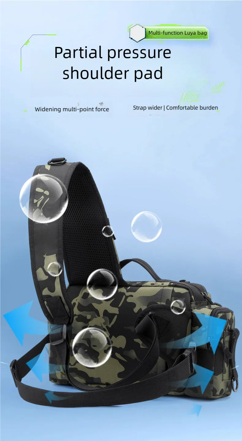 

Рыболовный рюкзак с держателем для удочки, водонепроницаемый и прочный, для удочек и снастей, с множеством карманов, легкий, для активного отдыха