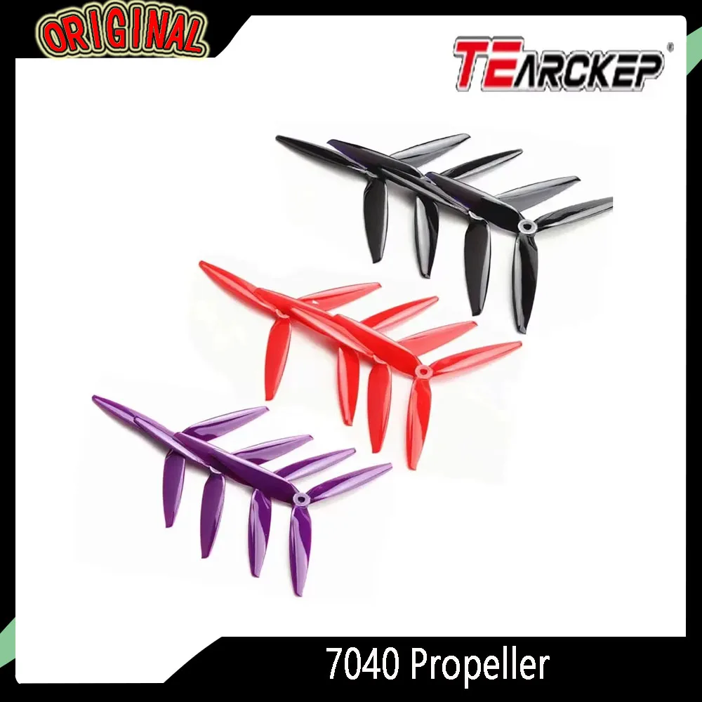 

10 пар высококачественных реквизитов в стиле Gemfan 7040 7 дюймов с 3 лезвиями (10CW + 10CCW) для 7-8 дюймов RC FPV Racing Freestyle Drone
