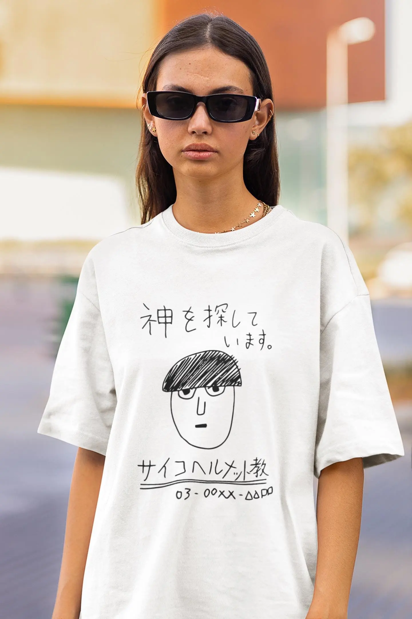 Mob Psycho 100, Japanese Anime Shirt Cartoon Round Neck Printed T-shirt, Unisex Style view 2