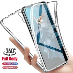 Clear 360 Full Wrap Phone Case for Samsung Galaxy S26 S25 Ultra S24 S23 S22 S21 Transparent Back Cover