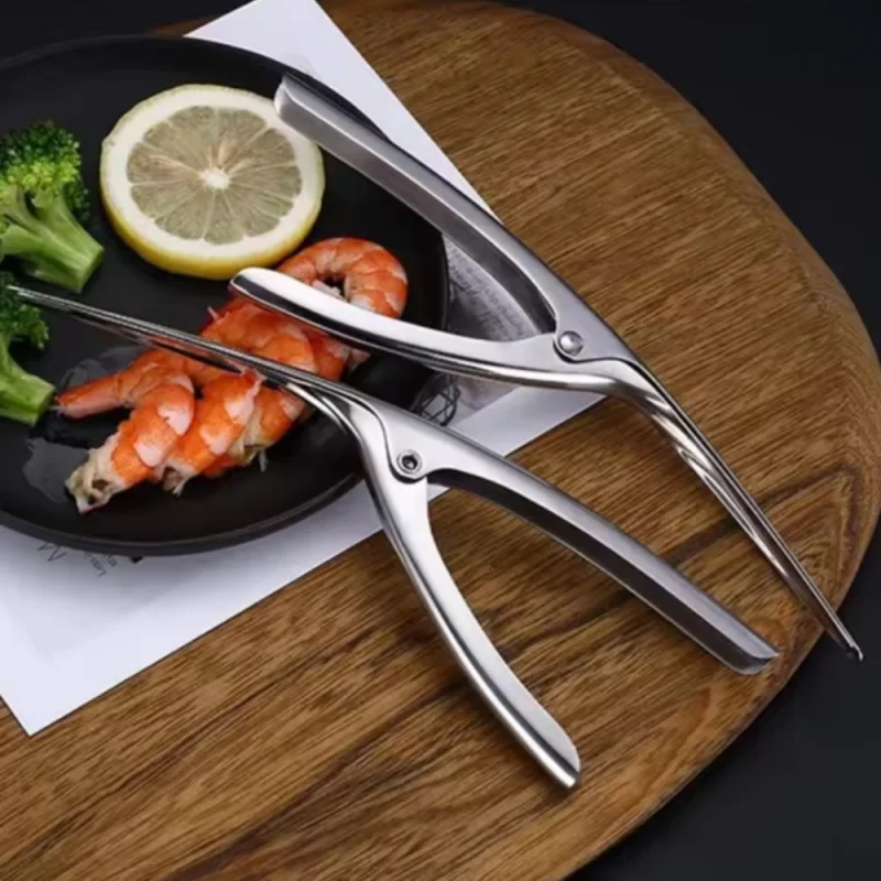 

Stainless Steel Peeling Tool Easy To Peel And Clean Shrimp Line Clamp Household Kitchen Gadgets Shrimp Peeler Shrimp Line Knife