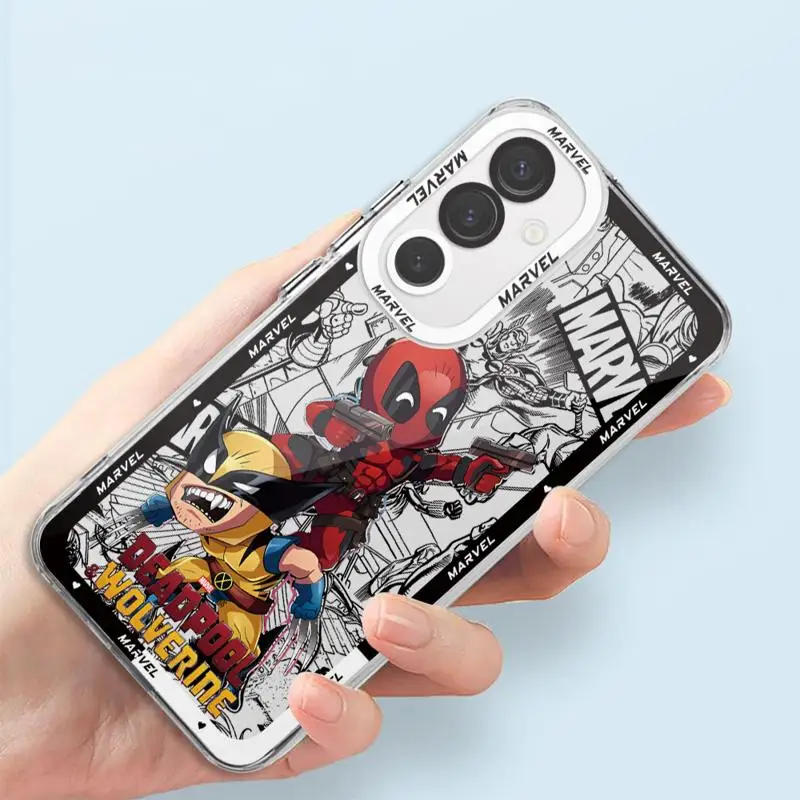 Marvel Deadpool And Wolverine Cartoon Phone Case for Honor X9a 5G X8b X8 4G X8a 90 Lite X8 X7b X9b Transparent Soft Cover