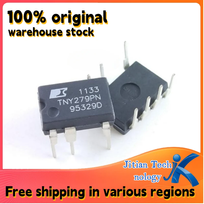 100% new 10PCS TNY279PN logo TNY279P DIP-7 Power Management Switch Power Supply Chip Channel direct sales